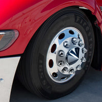 1-1/2" X 2-3/4" Chrome Plastic Bullet Nut Covers - Push-On (Individual, 20 Pack or 60 Pack)