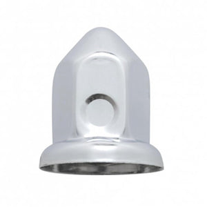 United Pacific - 33mm X 2-3/8" Chrome Steel Pointed Nut Cover w Flange
