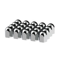 1-1/2" X 2-1/4" Chrome Plastic Standard Nut Covers - Push-On (Individual, 20 Pack or 60 Pack)