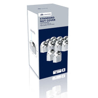 1-1/2" X 2-1/4" Chrome Plastic Standard Nut Covers - Push-On (Individual, 20 Pack or 60 Pack)