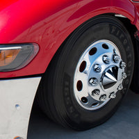 1-1/2" X 2-1/4" Chrome Plastic Standard Nut Covers - Push-On (Individual, 20 Pack or 60 Pack)