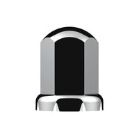 33mm X 2-7/16" Chrome Plastic Standard Nut Covers With Flange - Push-On (Individual, 20 Pack or 60 Pack)
