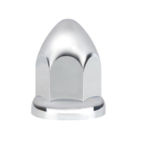 1-1/2" x 2-3/4" Chrome Plastic Bullet Nut Covers With Flange - Push-On (20-Pack)