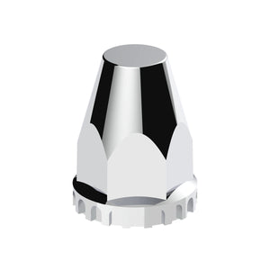 United Pacific - 33mm X 2-3/4" Chrome Plastic Original Nut Covers - Thread-On (10 Pack)