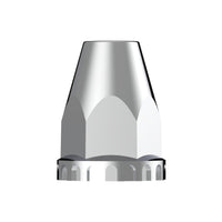 United Pacific - 33mm X 2-3/4" Chrome Plastic Original Nut Covers - Thread-On (10 Pack)