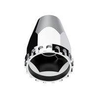 United Pacific - 33mm X 2-3/4" Chrome Plastic Original Nut Covers - Thread-On (10 Pack)