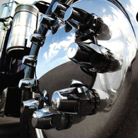 United Pacific - 33mm X 2-3/4" Chrome Plastic Original Nut Covers - Thread-On (10 Pack)