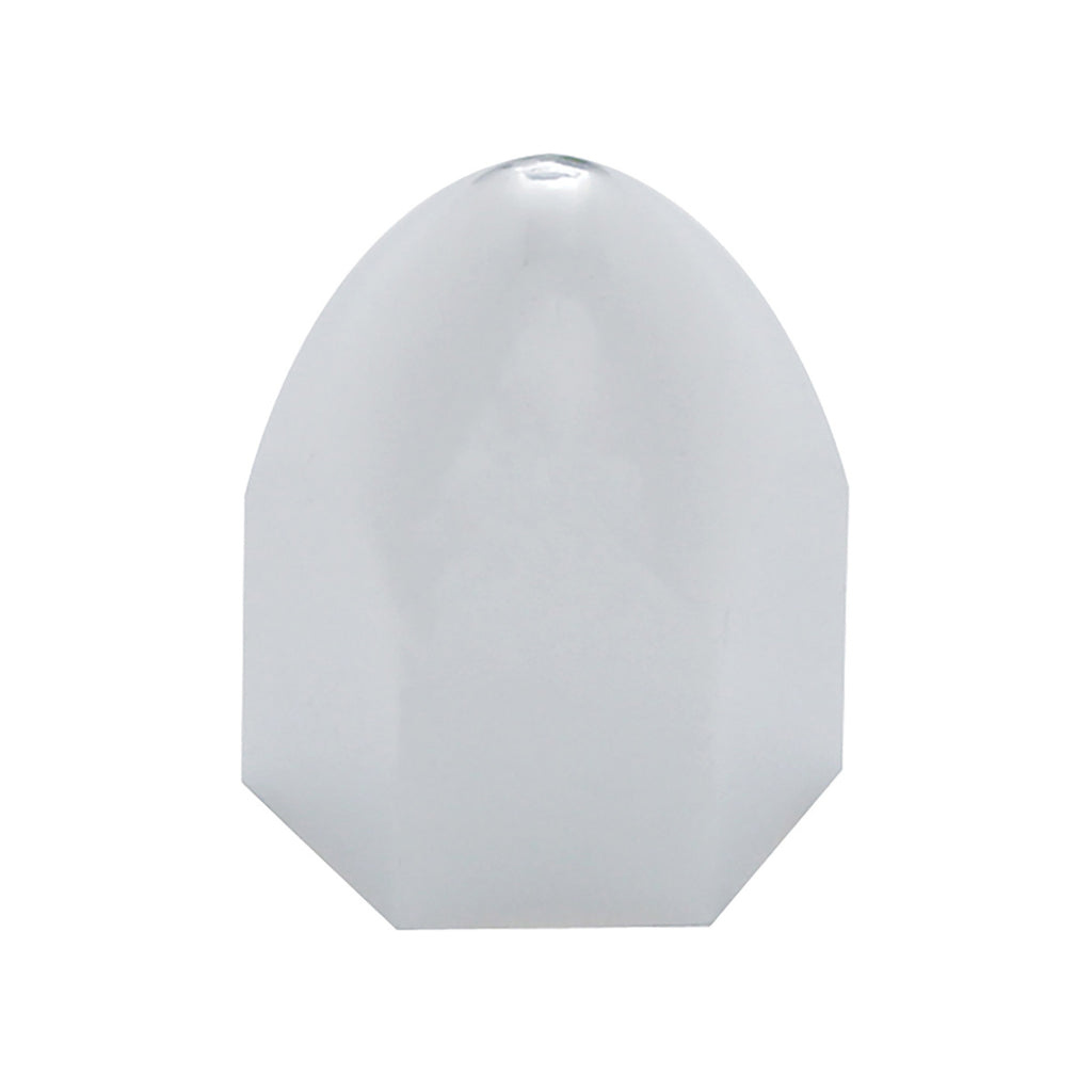 United Pacific - 9/16" X 15/16" Chrome Plastic Bullet Nut Cover - Push-On (10 Pack)