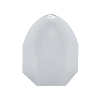 United Pacific - 9/16" X 15/16" Chrome Plastic Bullet Nut Cover - Push-On (10 Pack)