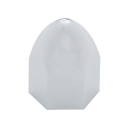 United Pacific - 9/16" X 15/16" Chrome Plastic Bullet Nut Cover - Push-On (10 Pack)