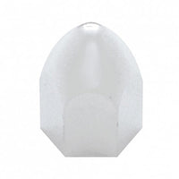 United Pacific - 7/16" X 3/4" Chrome Plastic Bullet Nut Cover - Push-On (Individual or 10 Pack)