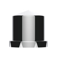United Pacific - 15/16" X 1-1/2" Chrome Plastic Pointed Nut Cover - Push-On (Individual or 10 Pack)