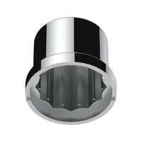 United Pacific - 15/16" X 1-1/2" Chrome Plastic Pointed Nut Cover - Push-On (Individual or 10 Pack)