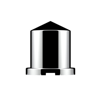 1-1/8" X 1-7/8" Chrome Plastic Pointed Nut Cover - Push-On (Individual or 10 Pack)