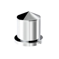 1-1/8" X 1-7/8" Chrome Plastic Pointed Nut Cover - Push-On (Individual or 10 Pack)