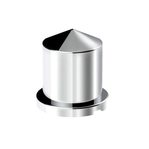 1-1/8" X 1-7/8" Chrome Plastic Pointed Nut Cover - Push-On (Individual or 10 Pack)