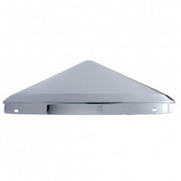 United Pacific - No Notch Chrome Pointed Front Hubcap - 1/2" Lip