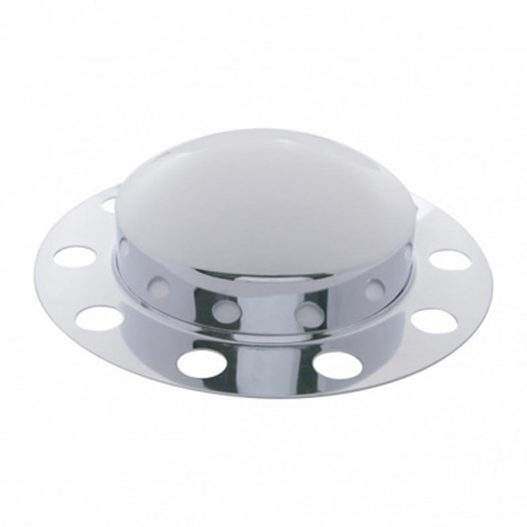 Chrome Dome Front Axle Cover 2PC Kit For 33mm Nut Cover - Steel/Aluminum Wheel (2 pack)