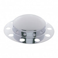 Chrome Dome Front Axle Cover 2PC Kit For 33mm Nut Cover - Steel/Aluminum Wheel (2 pack)