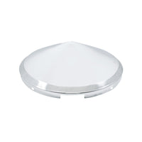 United Pacific - 4 or 5 Even Notched Chrome Pointed Front Hubcap - 7/16" Lip