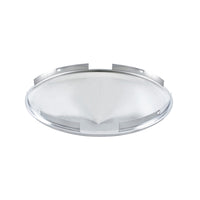 United Pacific - 4 or 5 Even Notched Chrome Pointed Front Hubcap - 7/16" Lip