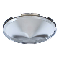 United Pacific - 4 or 5 Even Notched Chrome Pointed Front Hubcap - 7/16" Lip