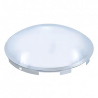 United Pacific - 6 Uneven Notched Chrome Dome Front Hubcap - 1" or 7/16" Lip