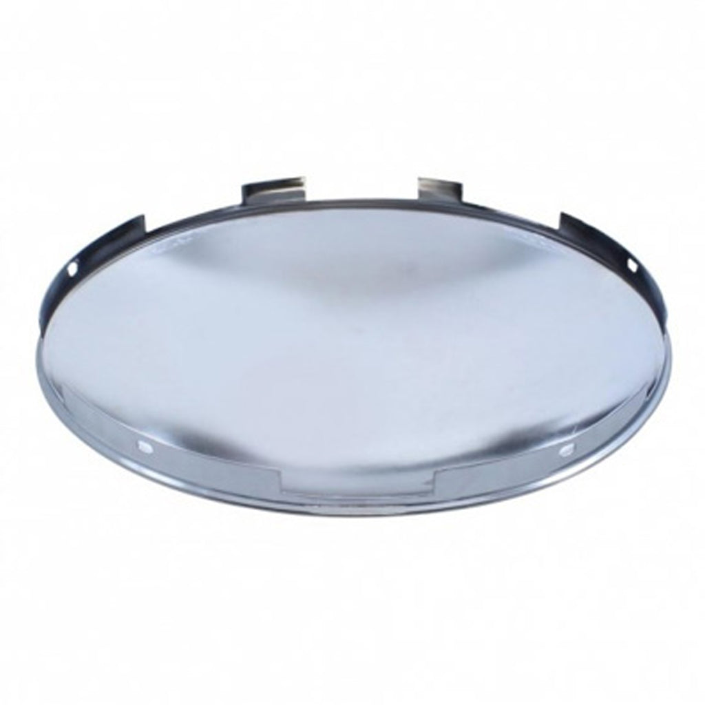 United Pacific - 6 Uneven Notched Chrome Dome Front Hubcap - 1" or 7/16" Lip