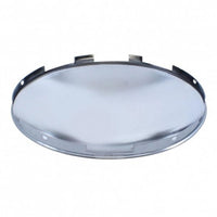 United Pacific - 6 Uneven Notched Chrome Dome Front Hubcap - 1" or 7/16" Lip