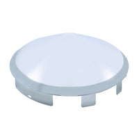 United Pacific - 6 Uneven Notched Chrome Pointed Front Hubcap - 1" or 7/16" Lip