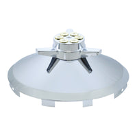 United Pacific - Universal Chrome Front Hubcap With Gun Cylinder Spinner - 7/16" Lip