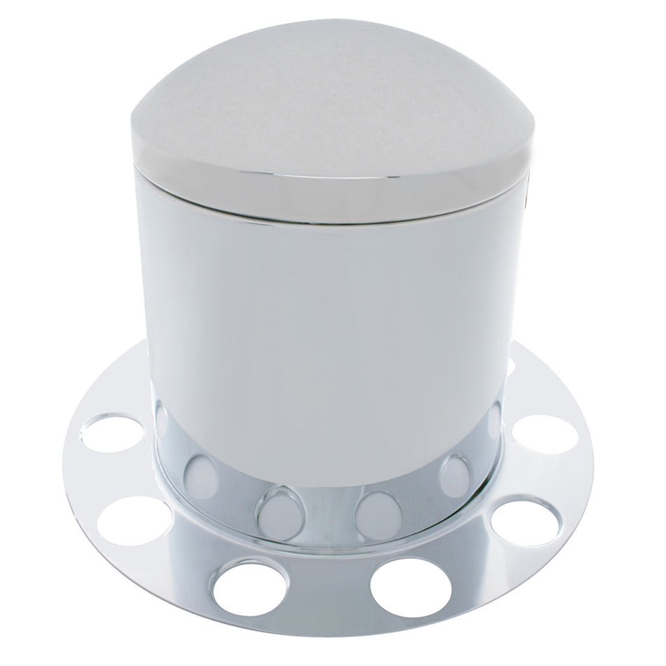 Chrome Dome Rear Axle Cover 3PC Kit For 1-1/2" Nut Cover - Steel or Aluminum Wheel