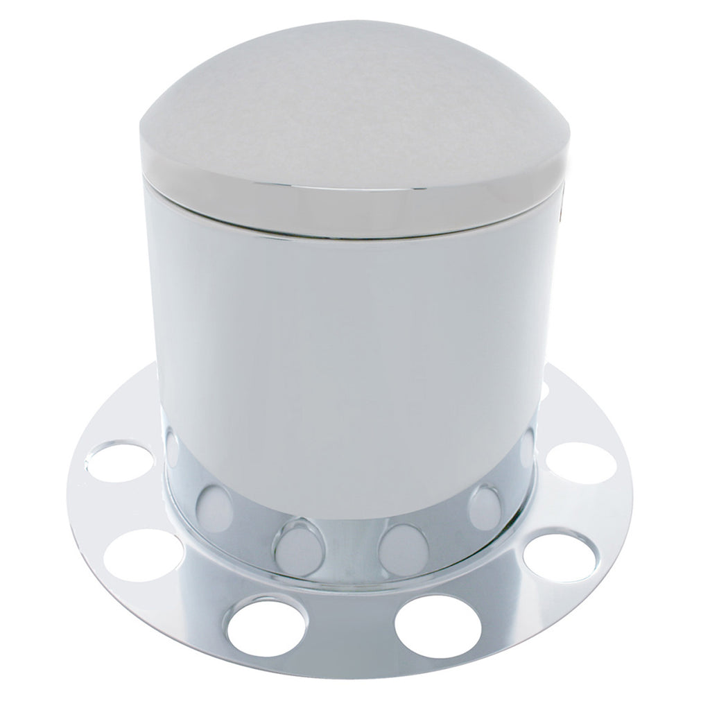 Chrome Dome Rear Axle Cover 3PC Kit For 1-1/2" Nut Cover - Steel or Aluminum Wheel