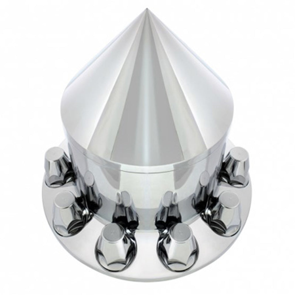 Rear Axle Covers: Dome Stainless Rear Axle Cover 3 Piece Kit - Aluminum Rear Axle Covers: Dome Stainless Rear Axle Cover 3 Piece Kit - Aluminum