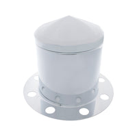 Chrome Dome Rear Axle Cover 2PC Kit For 33mm Nut Cover - Steel/Aluminum Wheel (10 holes)