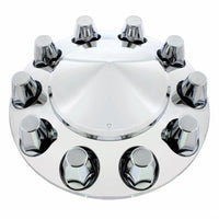 United Pacific - Pointed Front Axle Cover With 33mm Standard Thread-On Nut Covers - Chrome