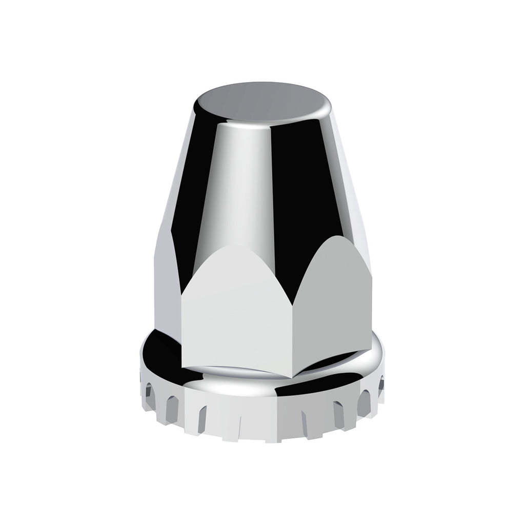 United Pacific - 33mm x 2-3/4" Chrome Plastic Original Nut Covers - Push-On