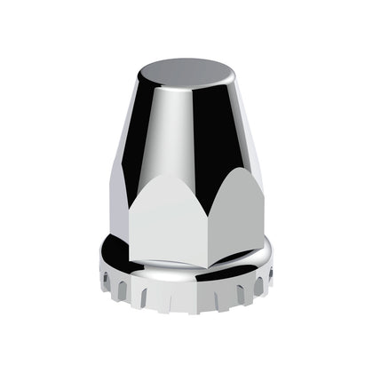 United Pacific - 33mm x 2-3/4" Chrome Plastic Original Nut Covers - Push-On
