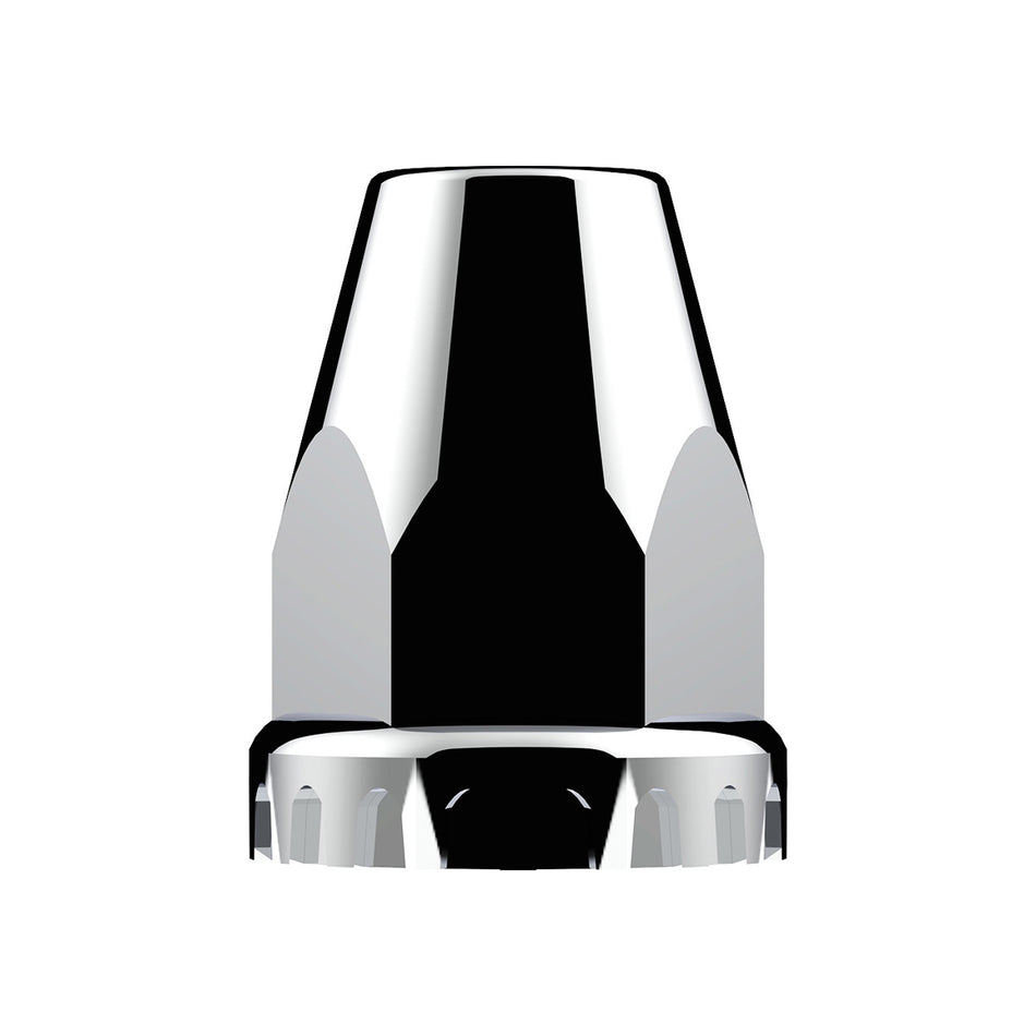United Pacific - 33mm x 2-3/4" Chrome Plastic Original Nut Covers - Push-On