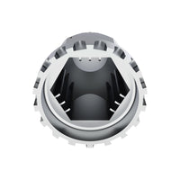 United Pacific - 33mm x 2-3/4" Chrome Plastic Original Nut Covers - Push-On