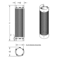 United Pacific - 5" Chrome Cab Exhaust Clamp For Peterbilt