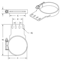 United Pacific - 5" or 6" Chrome Exhaust Clamp For Kenworth