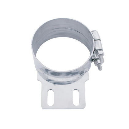 United Pacific - 5, 6, 7 or 8" Stainless Butt Joint Exhaust clamp - Straight Bracket