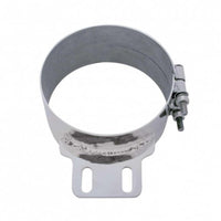 United Pacific - 5, 6, 7 or 8" Stainless Butt Joint Exhaust clamp - Straight Bracket