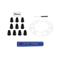 United Pacific - Aero Full-Moon Rear Axle Cover Kit - Chrome