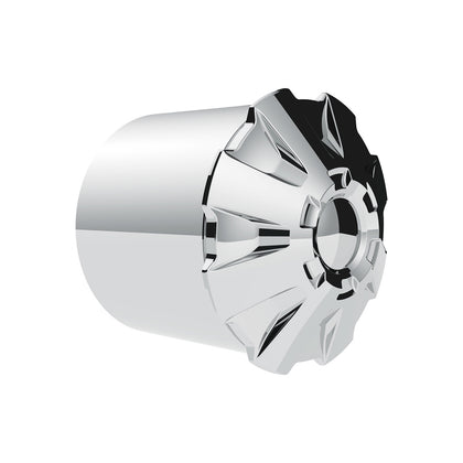 United Pacific - Rubicon Rear Axle Cover Kit With 33mm Thread-On Nut Covers-Chrome