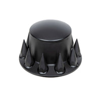 United Pacific - Dome Front or Rear Axle Cover With 33mm Spike Thread-On Nut Covers - Matte Black