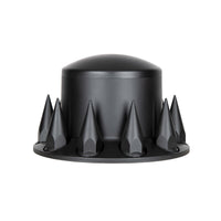 United Pacific - Dome Front or Rear Axle Cover With 33mm Spike Thread-On Nut Covers - Matte Black