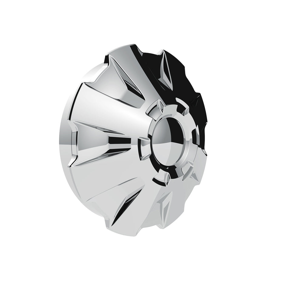 United Pacific - Rubicon Front Axle Cover Kit With 33mm Thread-On Nut Covers-Chrome