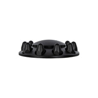 United Pacific - Dome Front Axle Cover With 1-1/2" Push-On Nut Covers - Matte Black